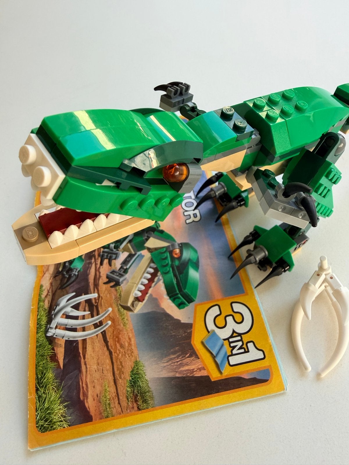 LEGO Creator 3in1 Groene Dinosaurus 31058, Ophalen of Verzenden, Zo goed als nieuw