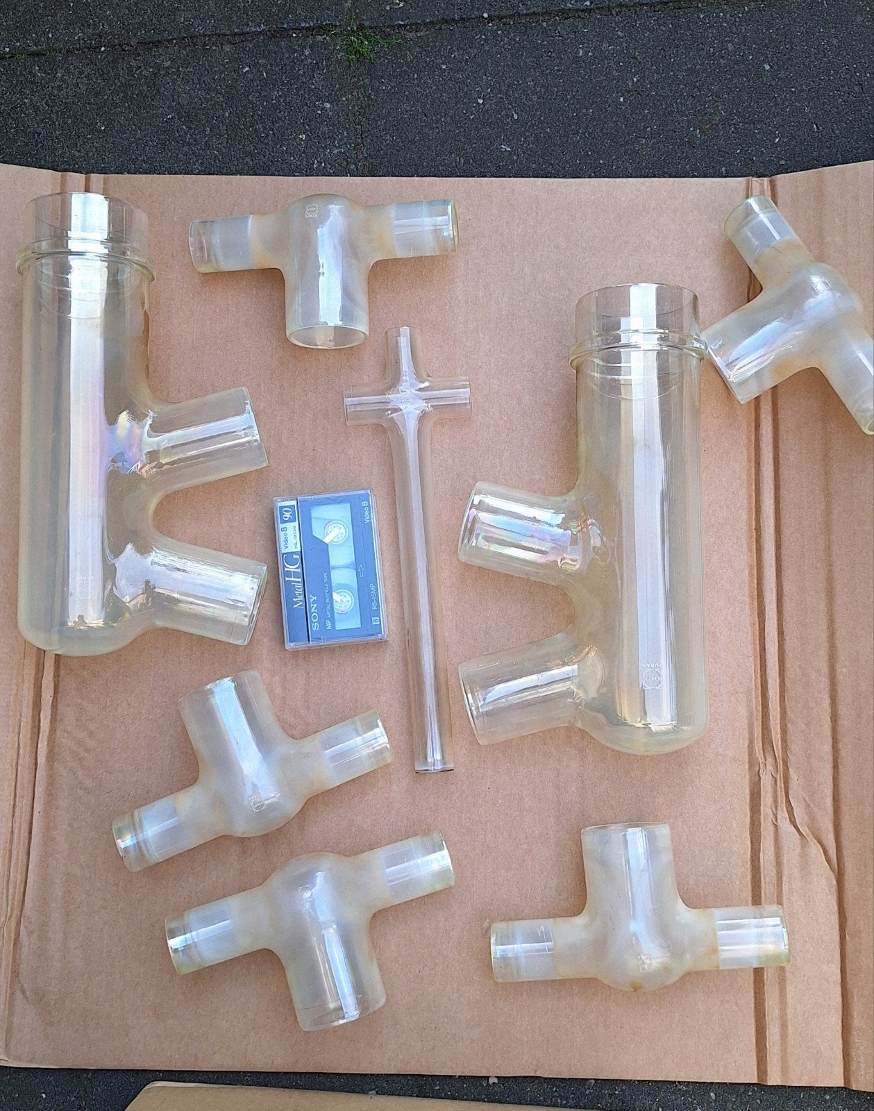 Diverse glazen laboratoriumonderdelen, Ophalen of Verzenden