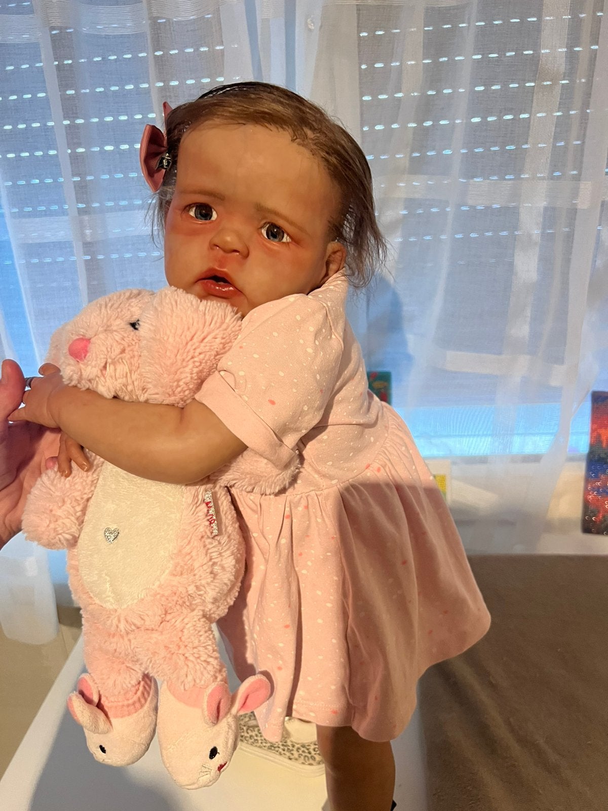 Reborn sandie, Ophalen of Verzenden, Zo goed als nieuw, Pop