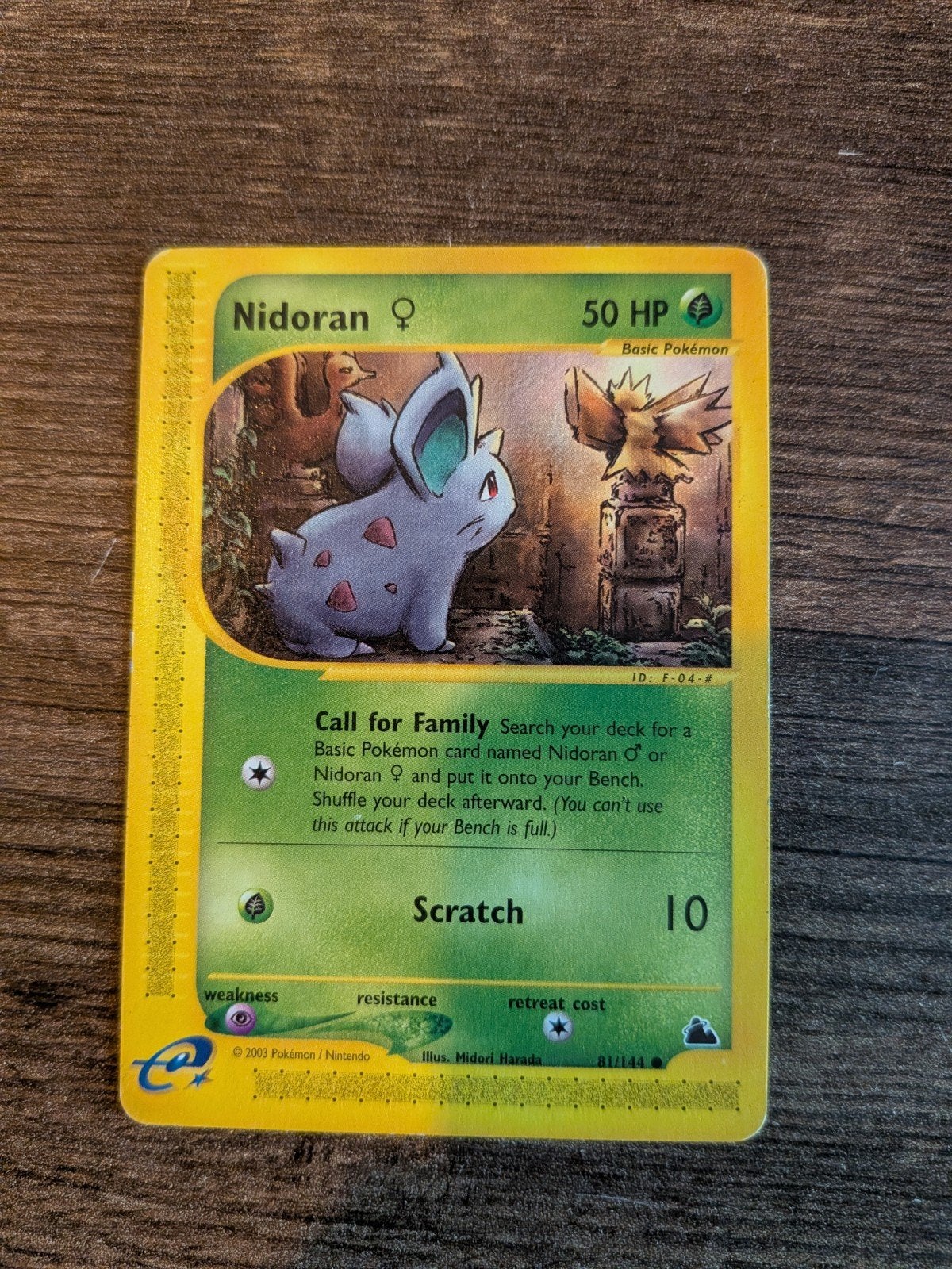 Nidoran Skyridge Pokémon Kaart 81/144 (EN), Ophalen of Verzenden