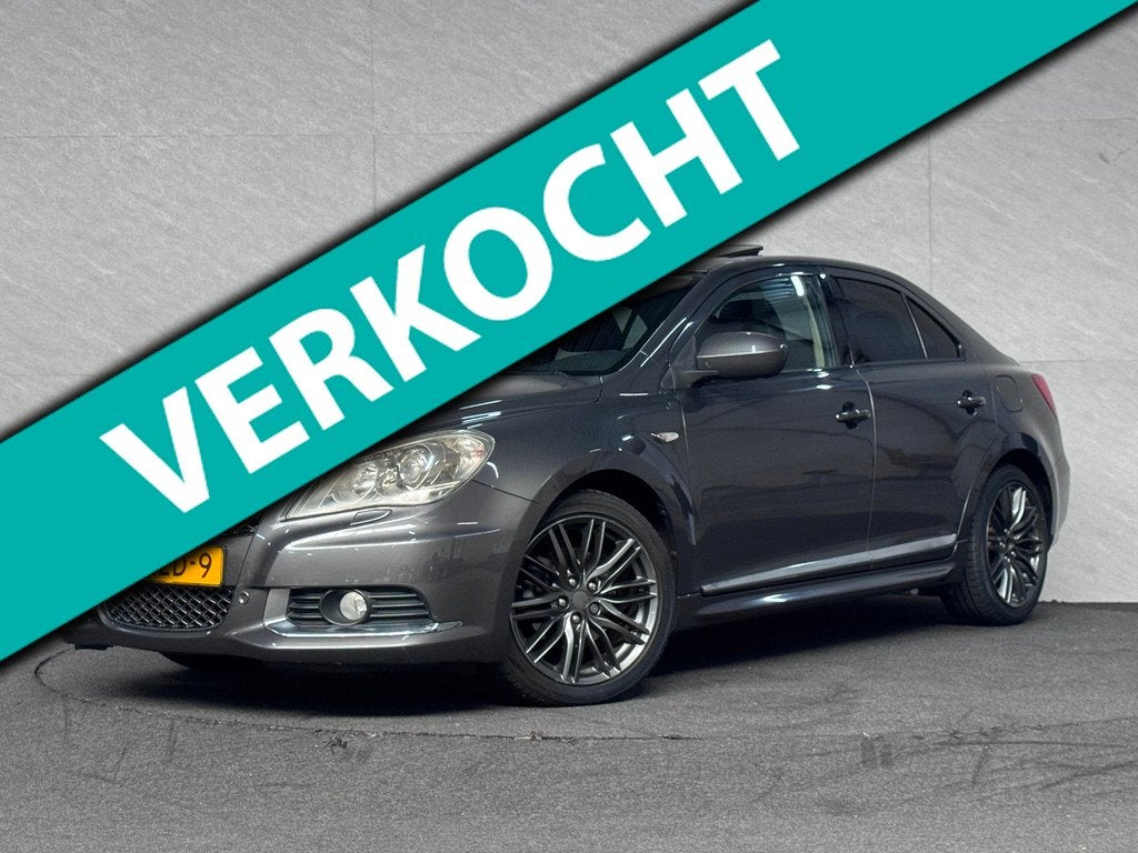 Suzuki Kizashi 2.4 Sport Trekhaak Memory seats Stoelverwarmi, Auto's, Suzuki, Euro 5, Gebruikt, Zwart, 4 cilinders