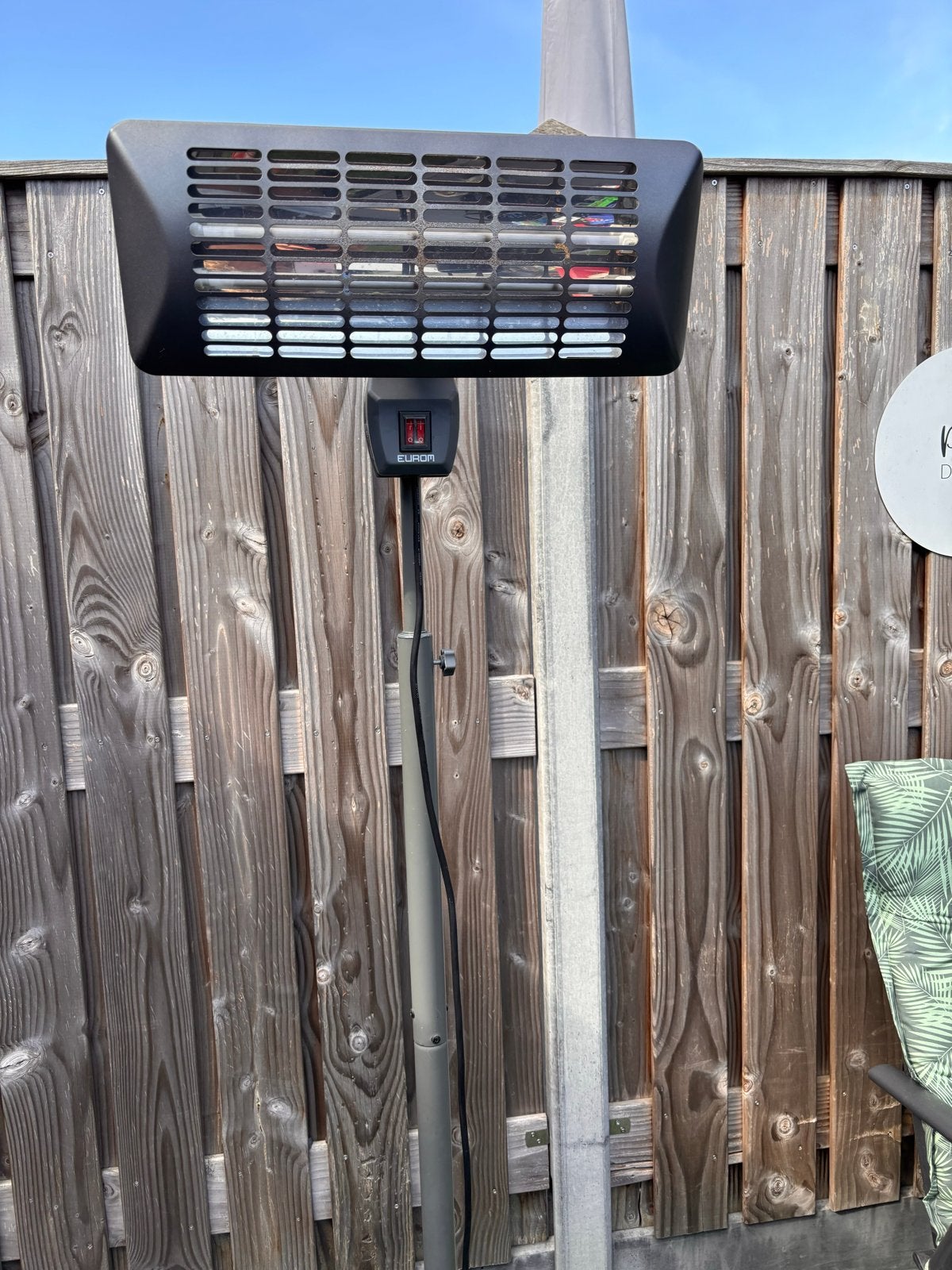 Eurom Terrasverwarmer - Elektrisch - weinig gebruikt, Ophalen, Gebruikt, Elektrisch, Vloer