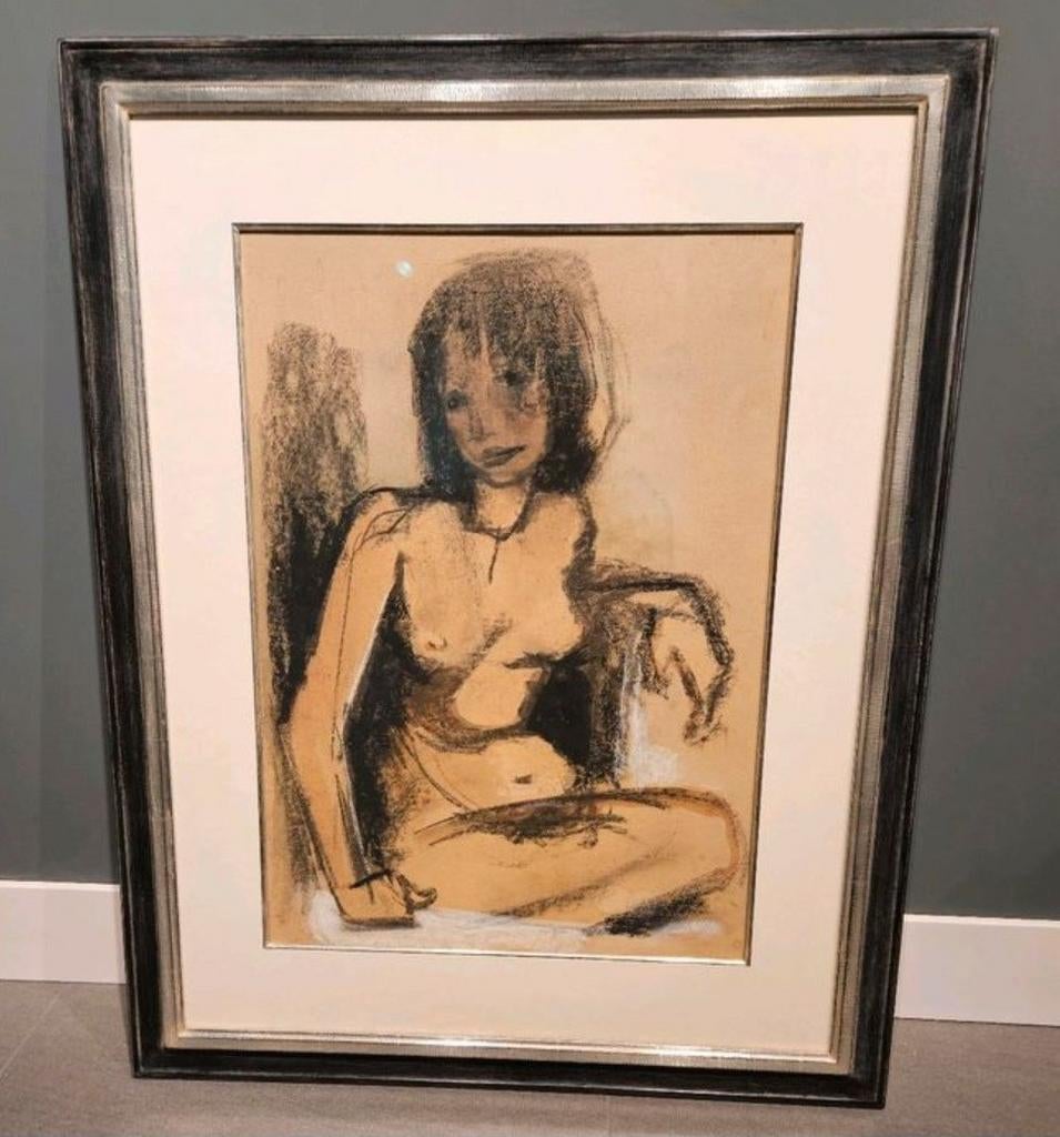 Schilderij Leo Gestel (1881-1941) echt witgouden lijst!, Ophalen