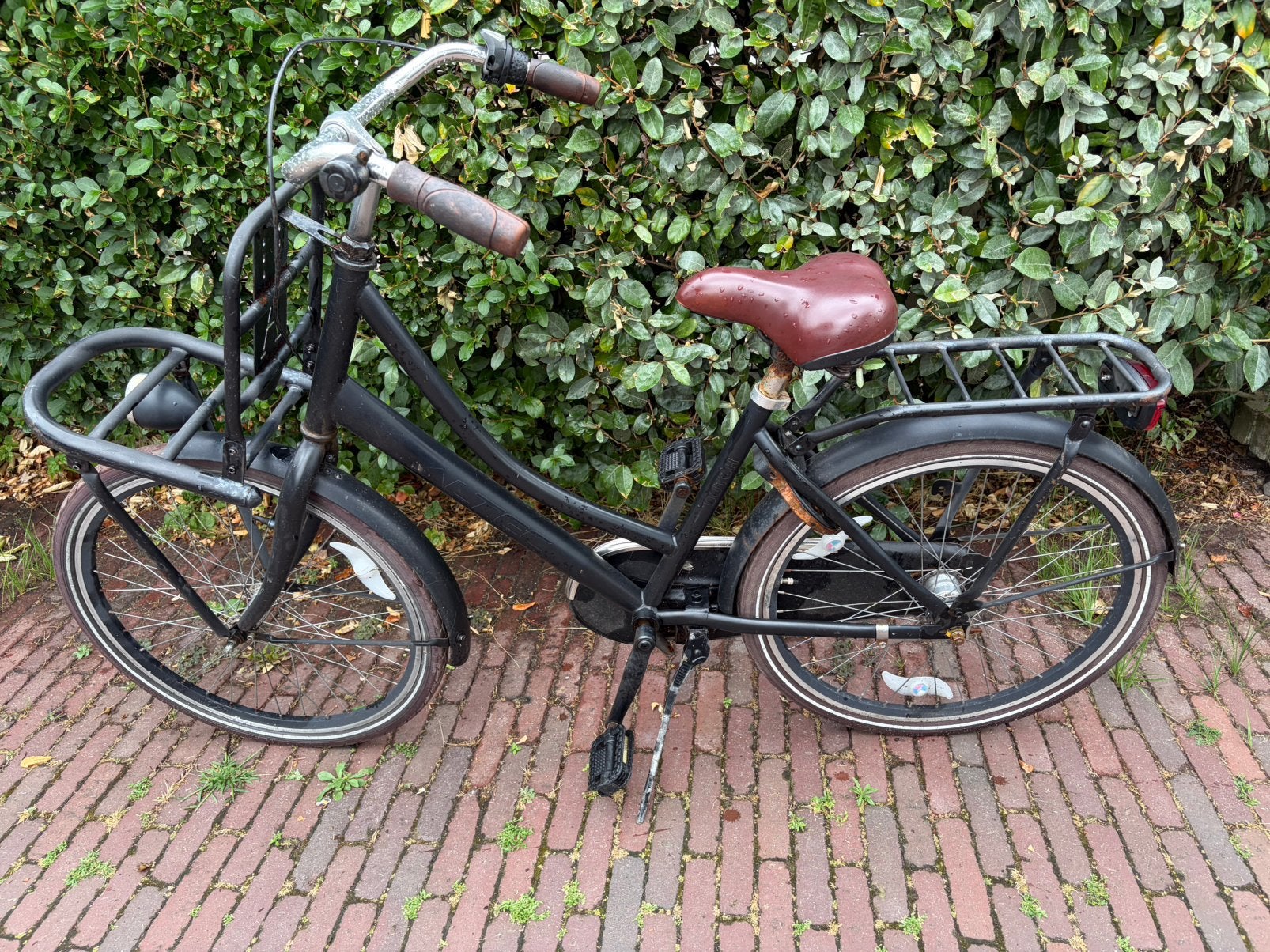 Degelijke zwarte altec kinderfiets (24 inch), Ophalen, Gebruikt, 22 inch, Versnellingen