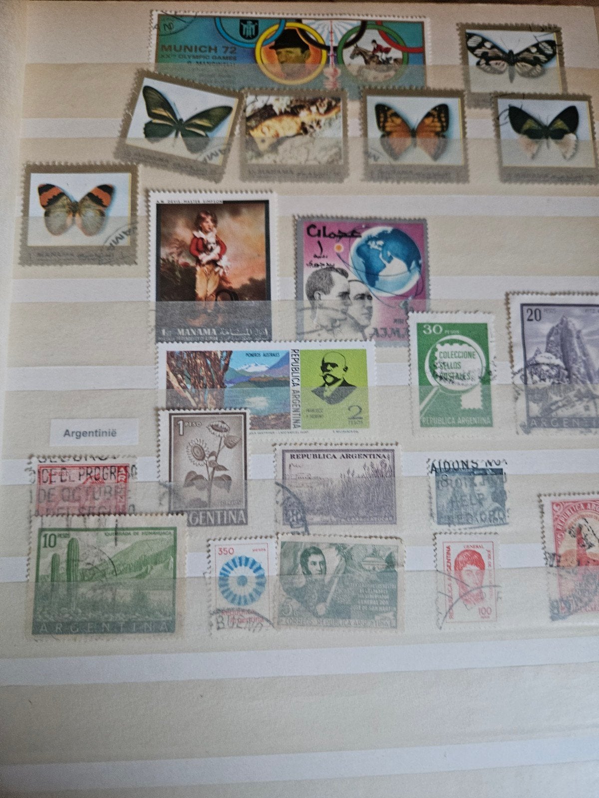 Grote verzameling postzegels uit diverse landen, Ophalen of Verzenden, Overige landen, Gestempeld