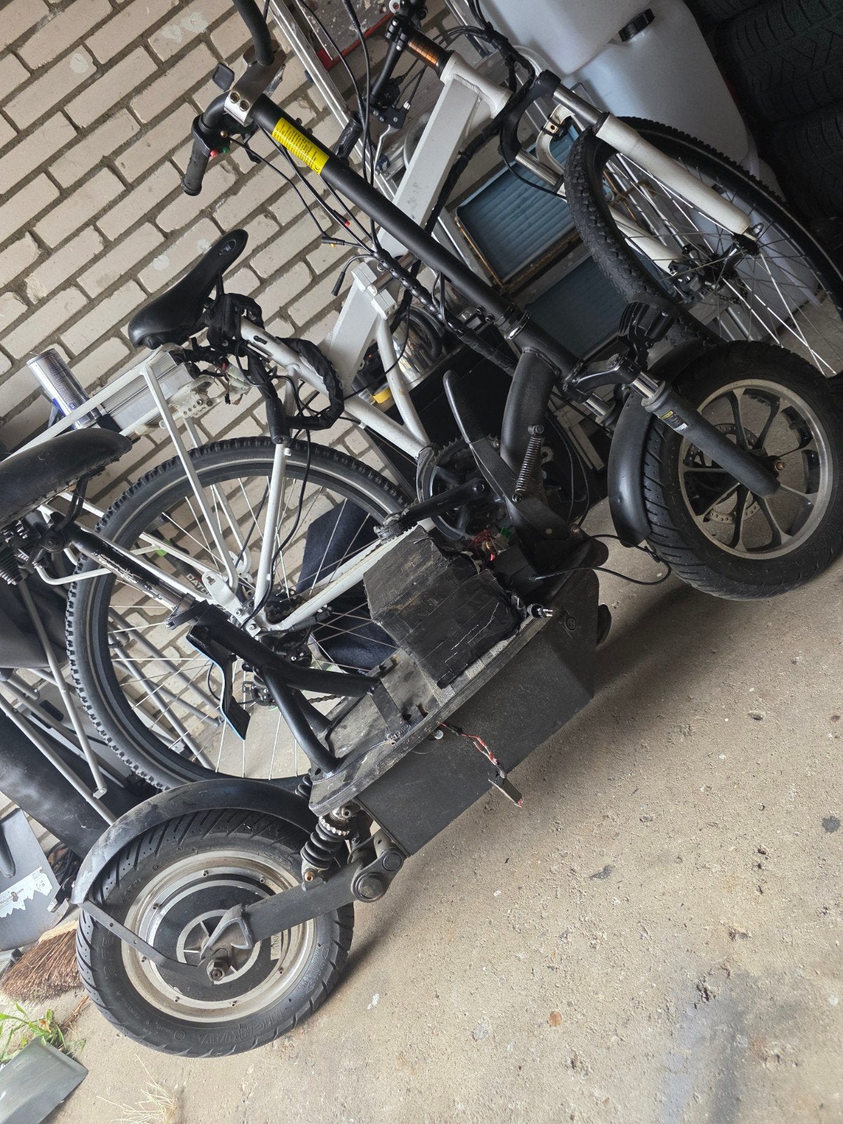 Step met blauw kenteken - opknapper met extra onderdelen, Fietsen en Brommers, Steps, Gebruikt, Elektrische step (E-scooter), Ophalen of Verzenden