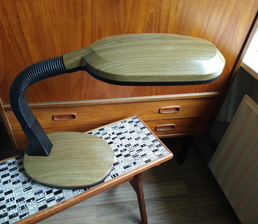 tafellamp bureaulamp werklamp leeslamp vintage lamp, Kunststof, Vintage, Ophalen of Verzenden, Zo goed als nieuw