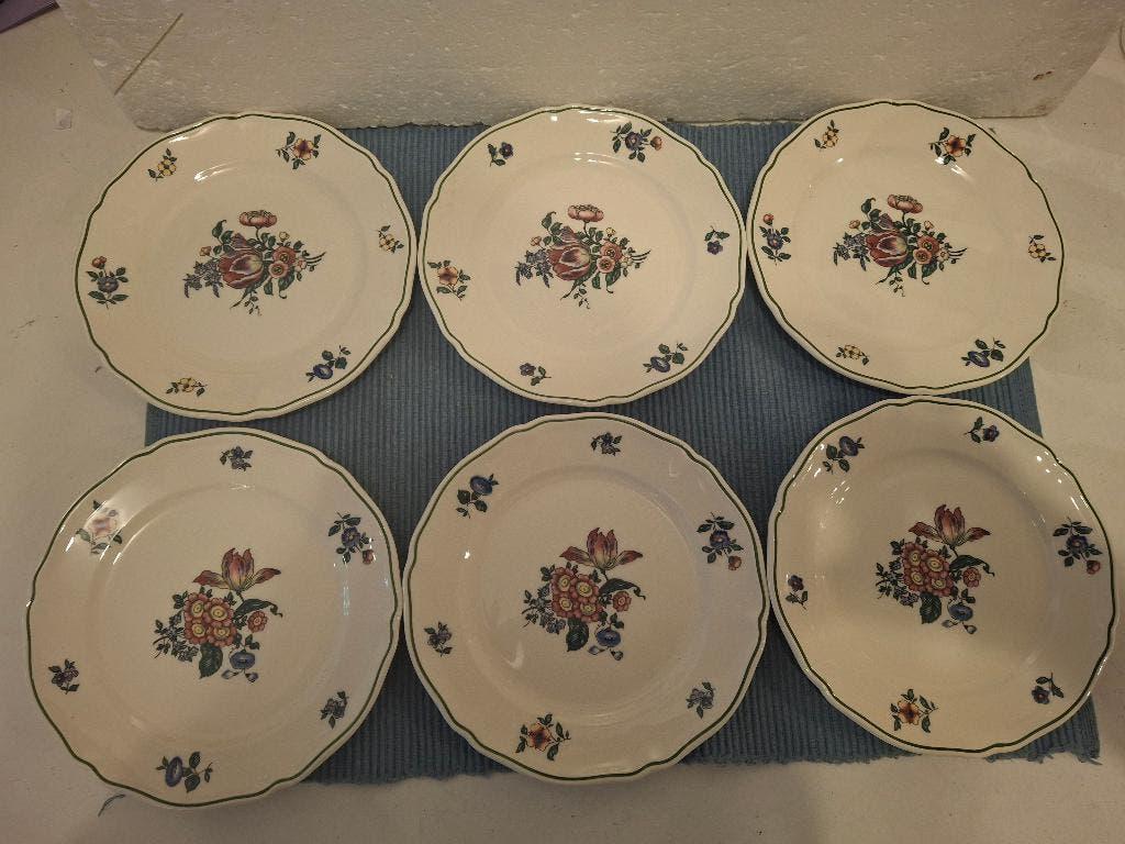 Alt Strassburg - Villeroy & Boch - 6 mooie gebakbordjes, Ophalen of Verzenden
