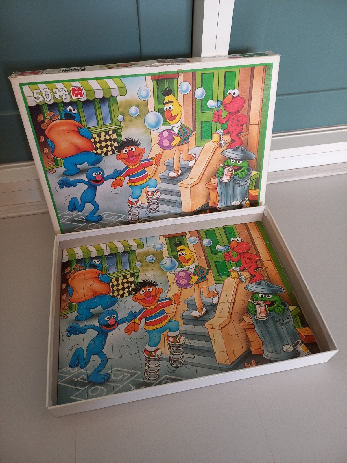 Sesamstraat puzzel 50 stukjes, Ophalen, 10 tot 50 stukjes, Gebruikt, 2 tot 4 jaar