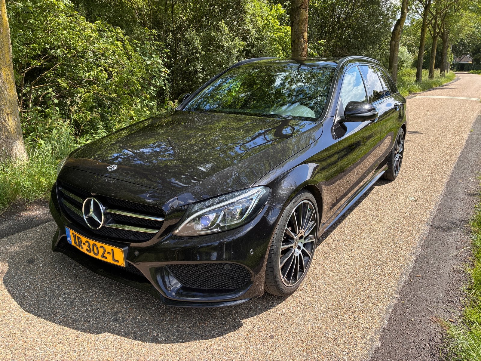 Mercedes-Benz C-Klasse C180 d 116pk 7G-TRONIC 2019 Zwart, Auto's, Achterwielaandrijving, Zwart, 4 cilinders, Diesel