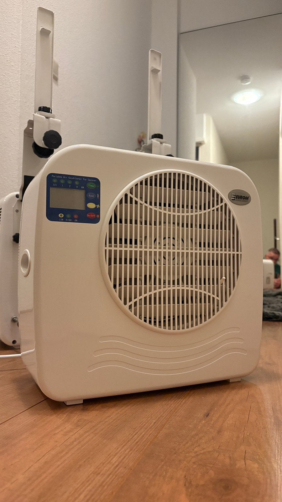 Eurom AC2400 split unit airco voor caravan of camper, Ophalen, Gebruikt, Minder dan 60 m³, Timer