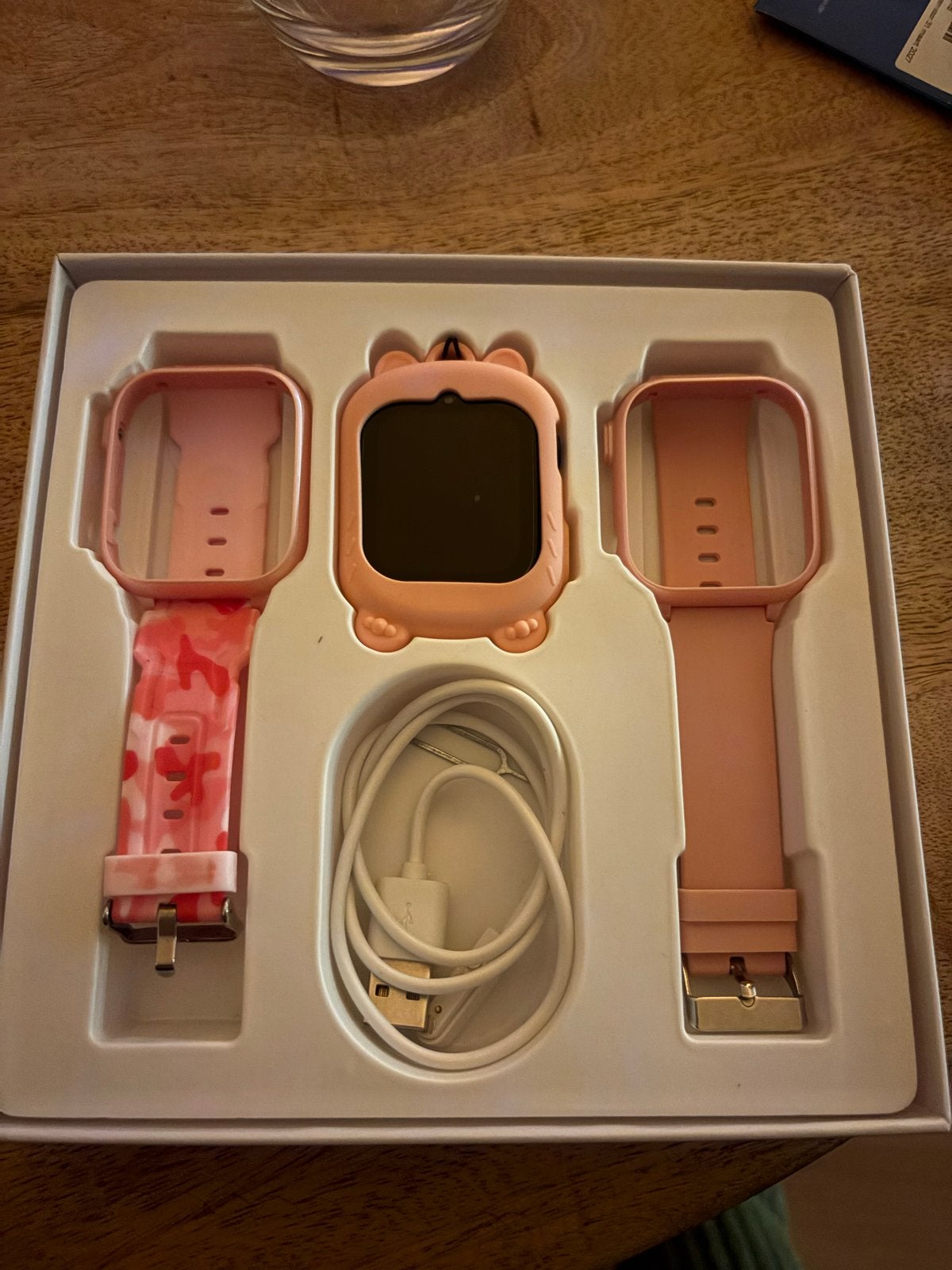 JuniorCompass GPS Watch Pro 2.0 + doos + extra bandjes, Ophalen of Verzenden, Gebruikt, Roze, Jongen of Meisje