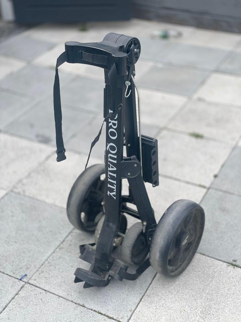PRO QUALITY Golftrolley - inklapbaar, Sport en Fitness, Golf, Ophalen, Gebruikt, Golfkar, Overige merken