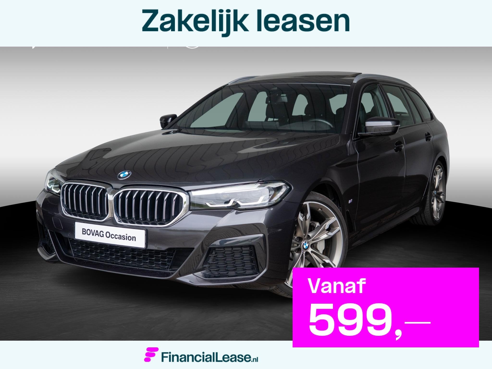 BMW 5 Serie Touring 530i xDrive | M Sportpakket | Verwarmd S, Automaat, Stof, Gebruikt, 4 cilinders