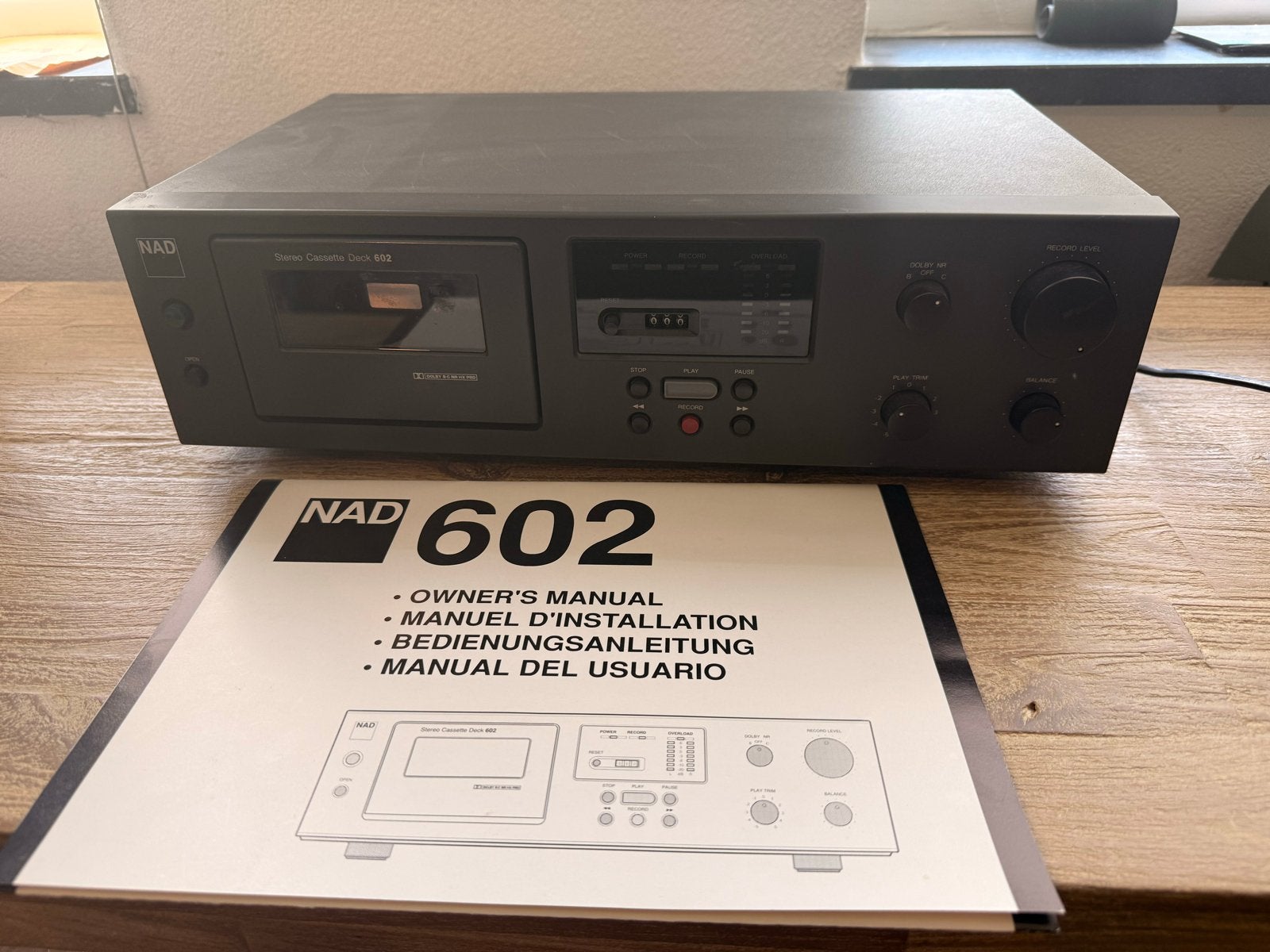 NAD 602 Cassette Speler - Werking Onbekend, Audio, Tv en Foto, Cassettedecks, Ophalen of Verzenden, Enkel, Overige merken, Tape counter