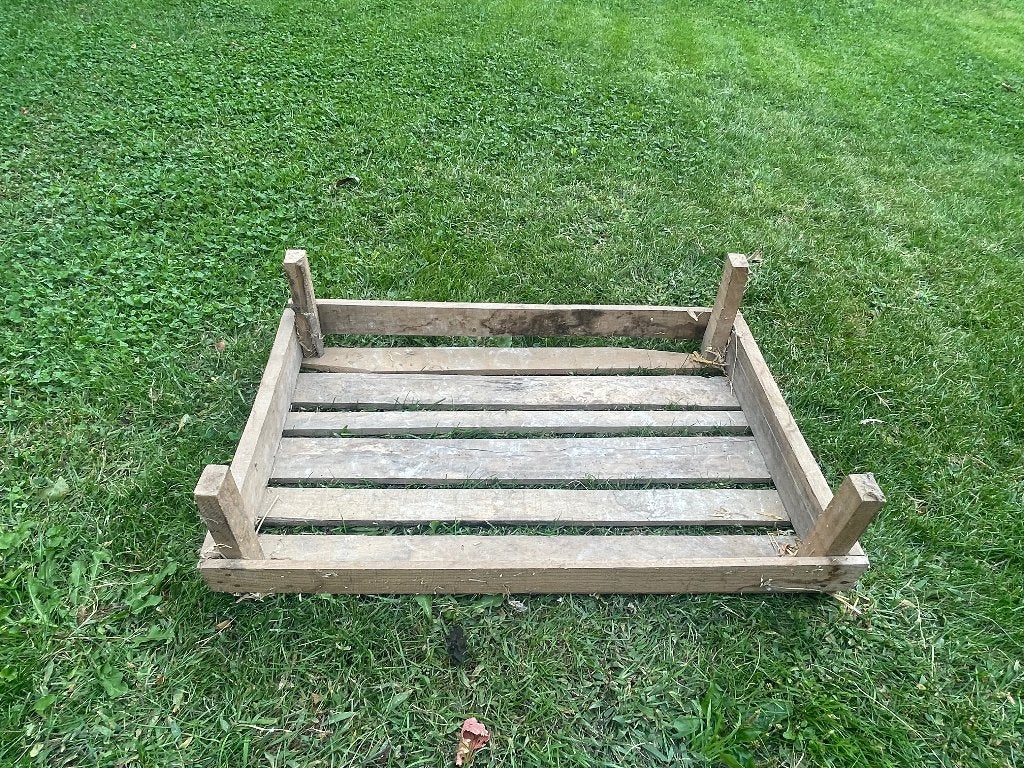Houten krat, Ophalen, Gebruikt