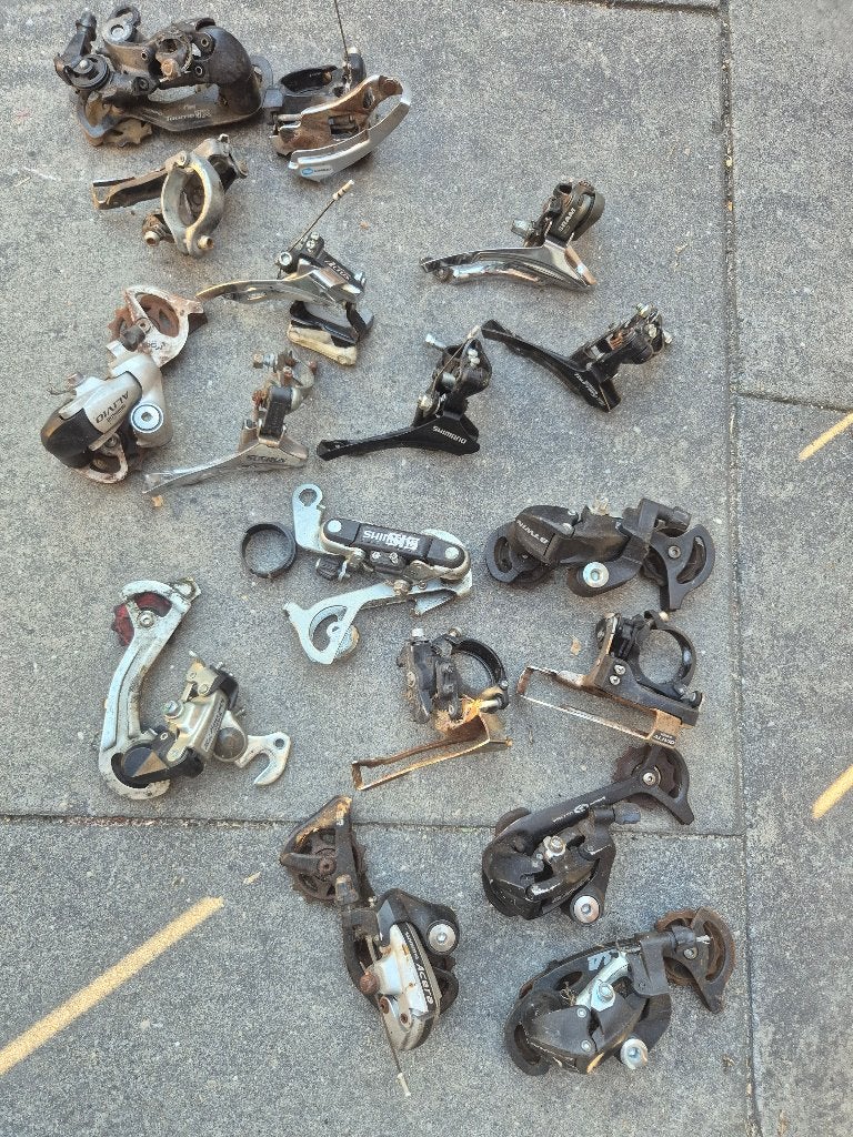 17 x Derailleur Shimano, Ophalen of Verzenden, Derailleur of Ketting