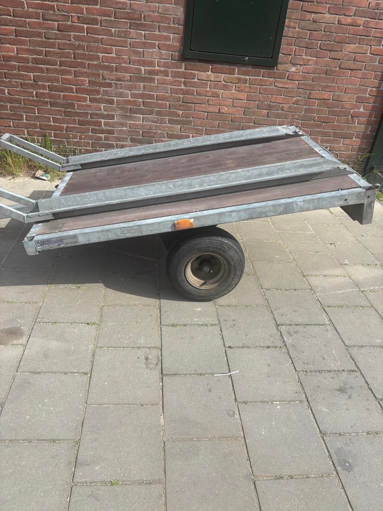 Platte Aanhanger - 180x140 cm, Ophalen of Verzenden, Gebruikt