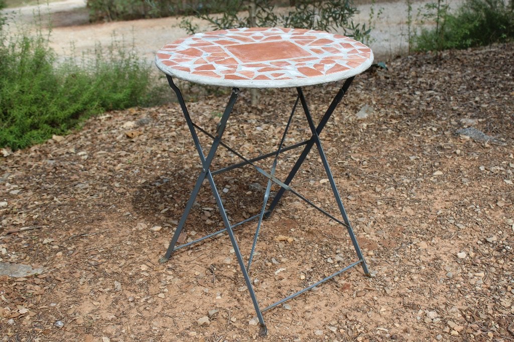 Brocante - Unieke bijzettafel / tuintafeltje!, Ophalen