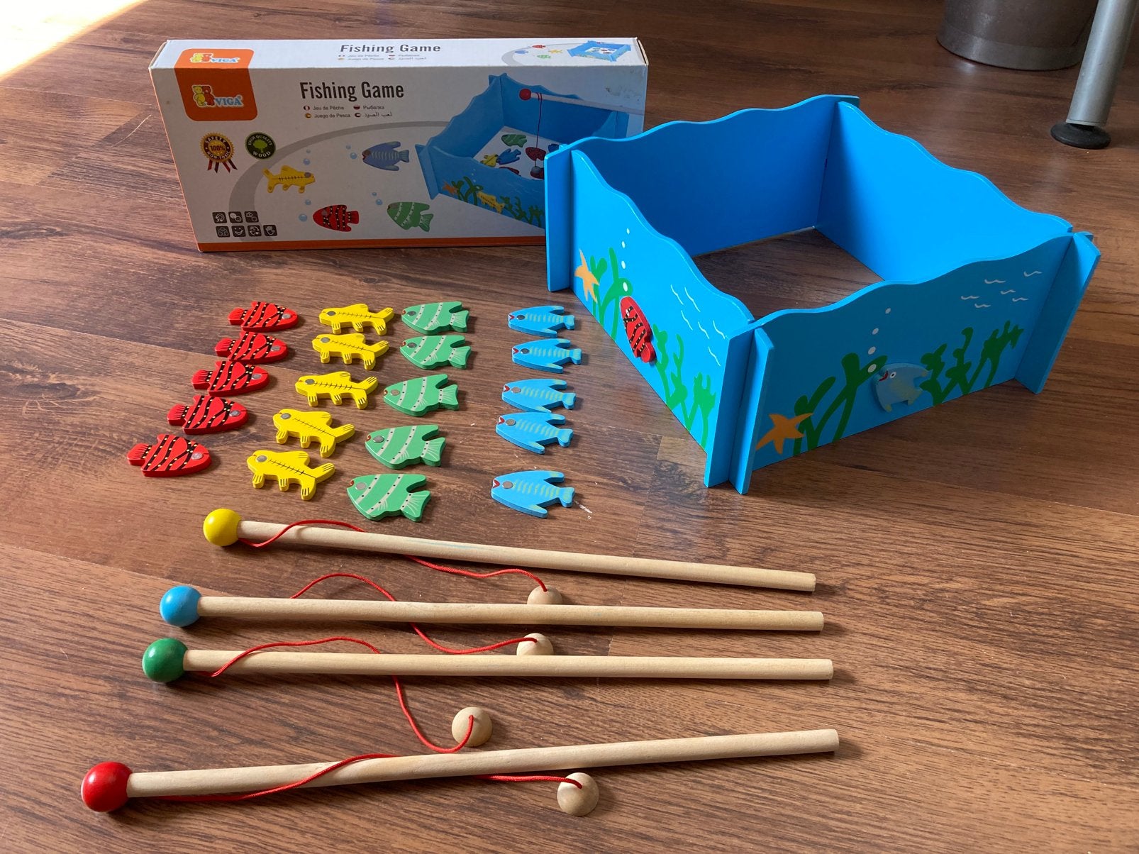 Viga toys magnetisch visspel hout, Ophalen of Verzenden, Zo goed als nieuw, Overige typen