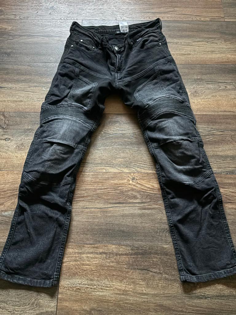 GMS Motorjeans Zwart - Maat 36/32, Ophalen of Verzenden, Tweedehands, Heren, Broek | textiel