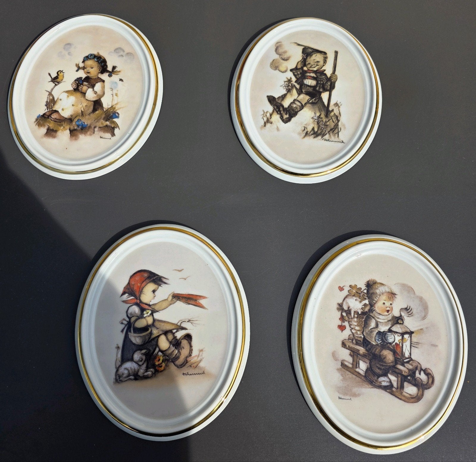 Hummel 4 jaargetijden bordjes, Ophalen of Verzenden, Zo goed als nieuw
