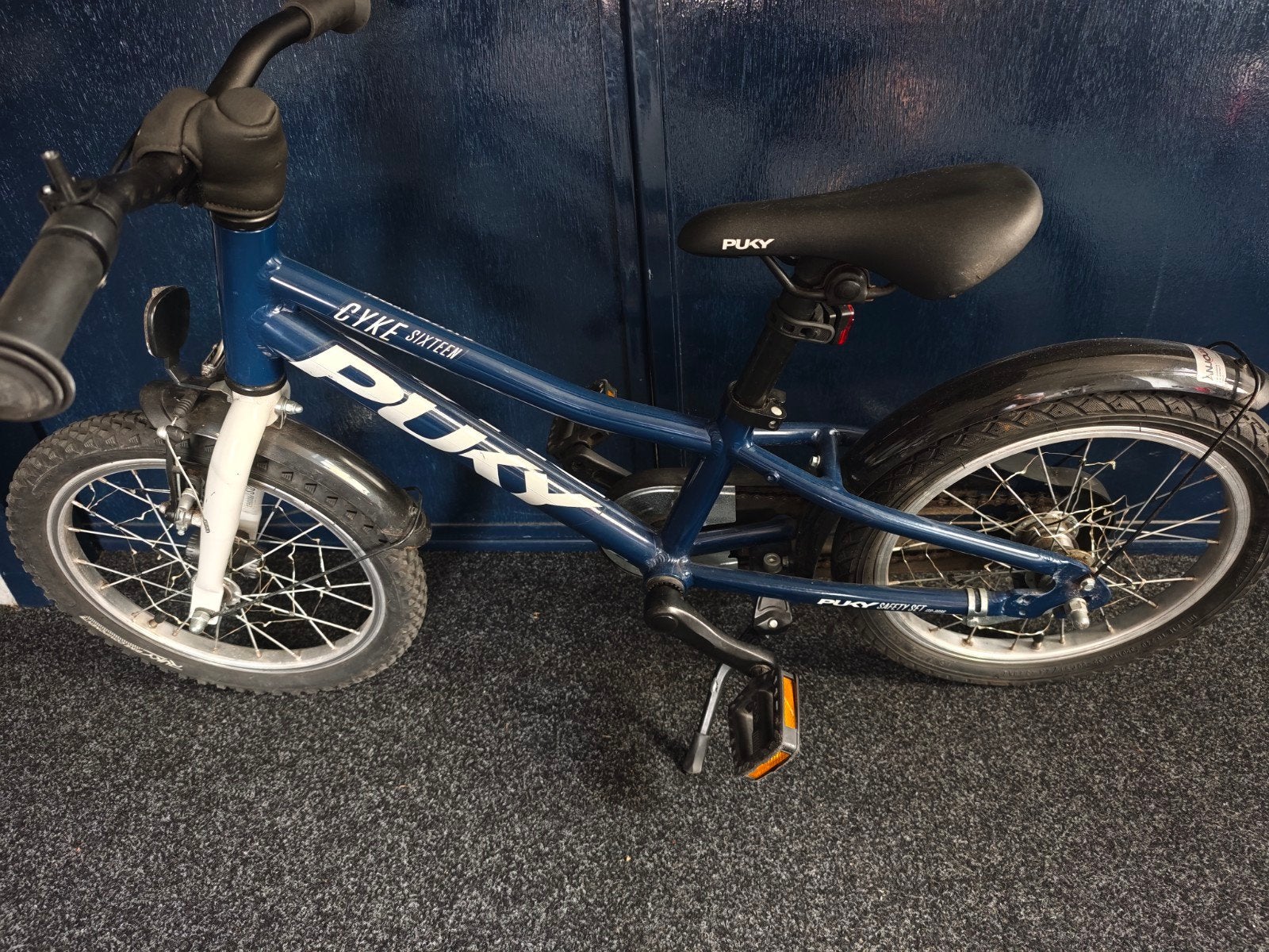 Puky Cyke Sixteen kinderfiets - Blauw, Ophalen, Velgrem, Puky, 16 tot 20 inch