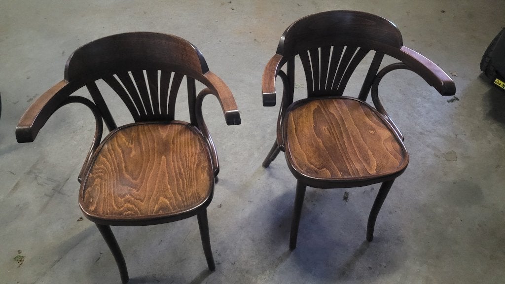 Cafe stoelen, Ophalen, Gebruikt, Bruin, Cafe stoelen