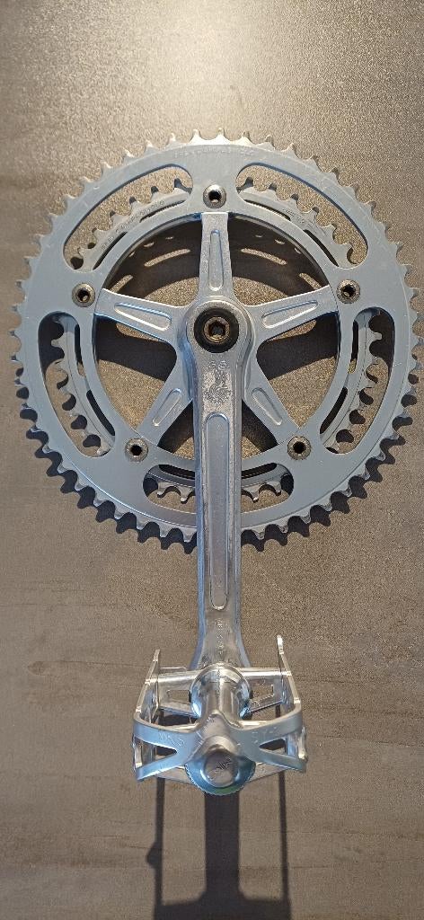 Campagnolo GS crankstel 170mm (42/52) + MKS SY-1 pedalen, Fietsen en Brommers, Fietsonderdelen, Ophalen of Verzenden, Gebruikt