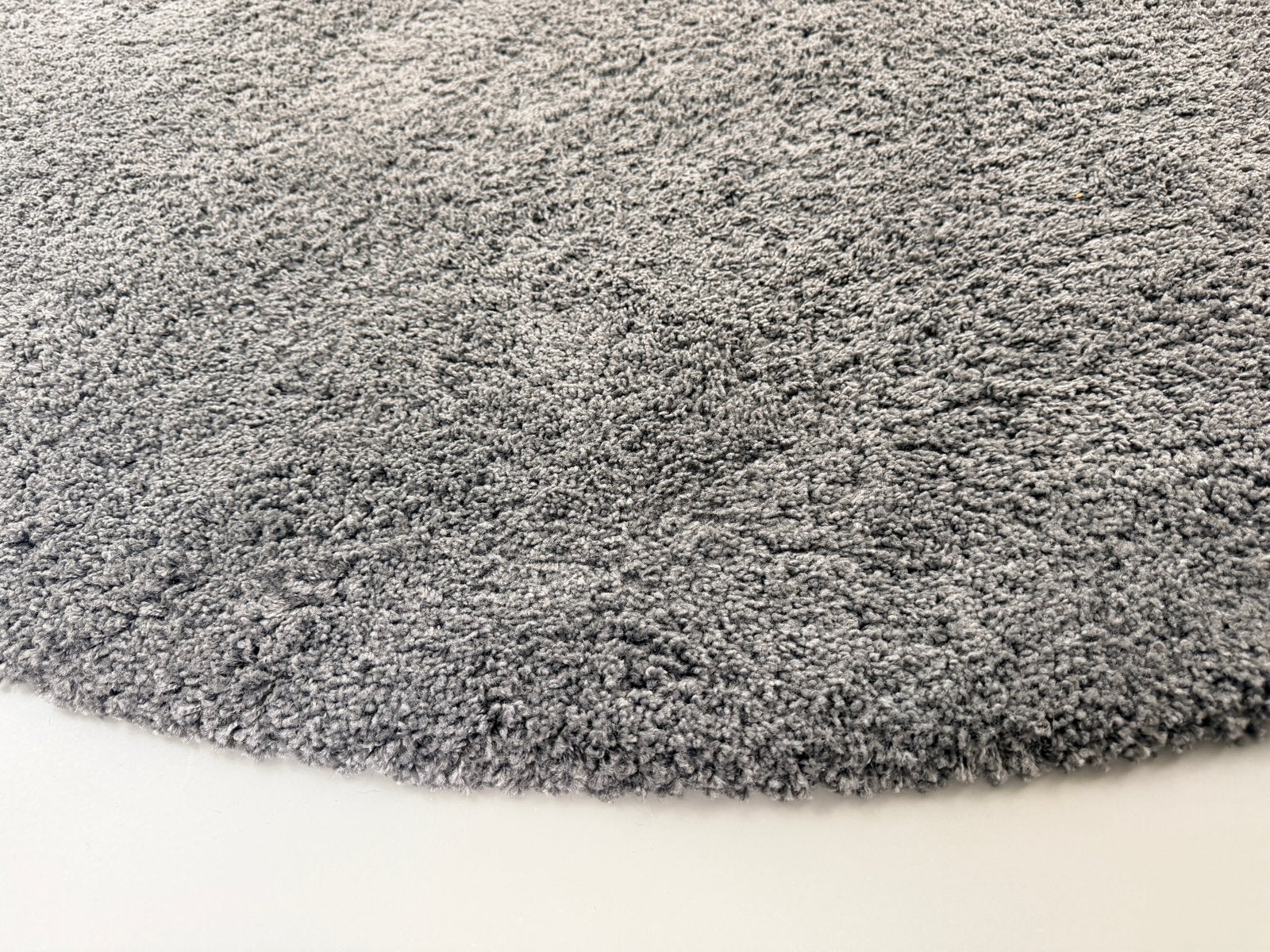 IKEA ÅDUM (nu Stoense) Rond Vloerkleed Grijs 195 cm, Huis en Inrichting, Ophalen, 150 tot 200 cm, Rond, Zo goed als nieuw