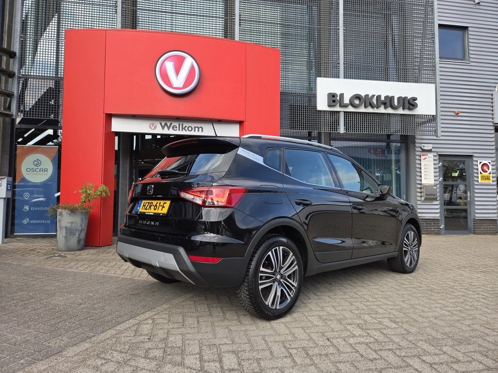 SEAT Arona 1.0 TSI Style B Int (bj 2019, automaat), Auto's, 12 maanden, 116 pk, Zwart, Bedrijf