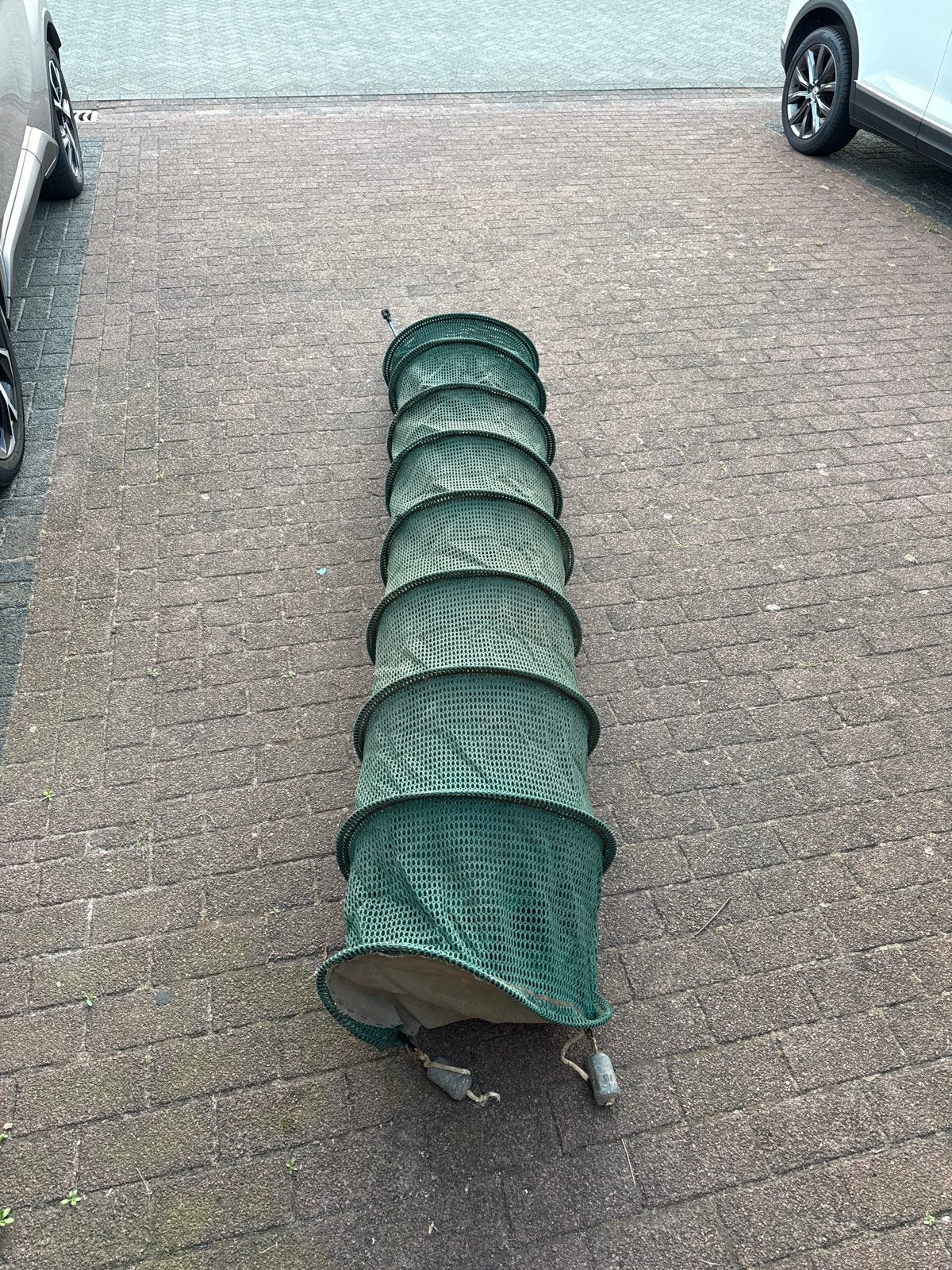 Leefnet 2.90m lang, Watersport en Boten, Hengelsport | Algemeen, Ophalen, Gebruikt, Net of Fuik