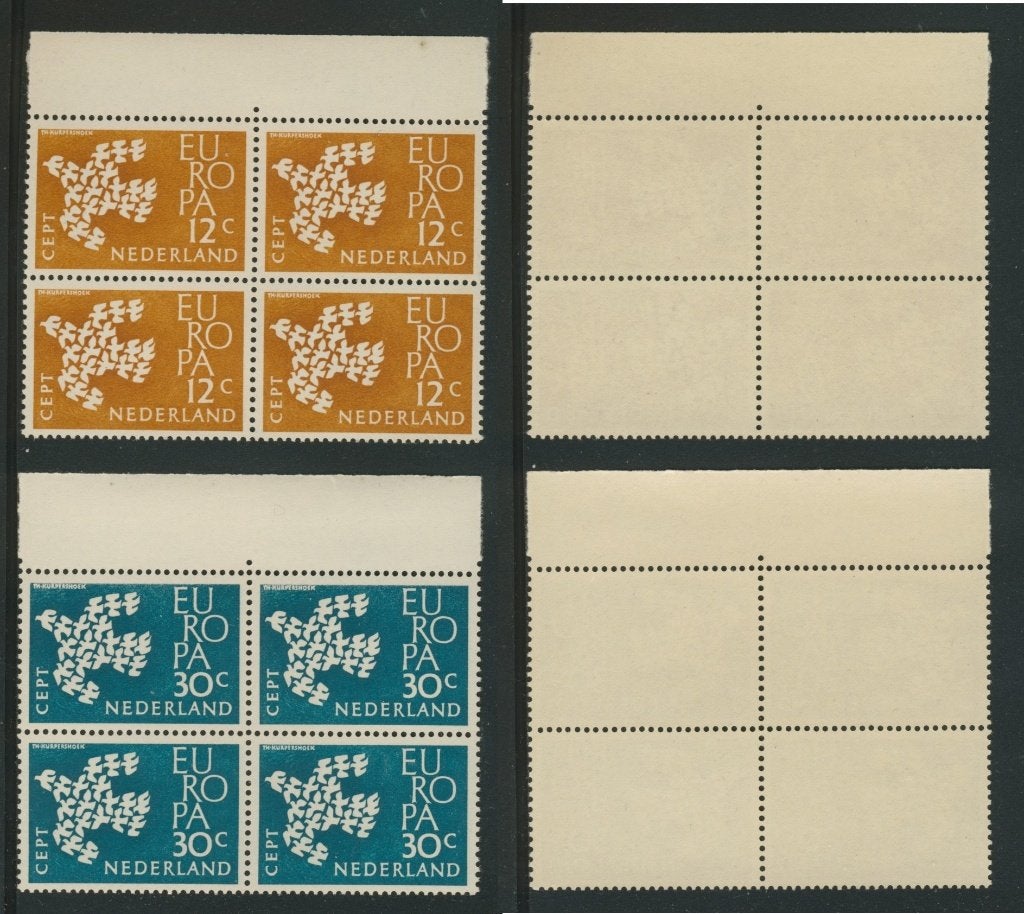 NVPH 757 +758 Jaar 1961 Postfris Postzegels k-20c jdu, Verzenden, Na 1940, Postfris