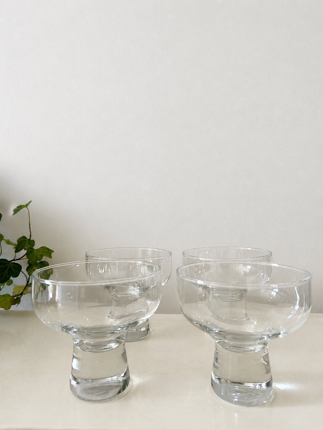 Kristallen coupe glazen vintage jaren 70, Ophalen of Verzenden