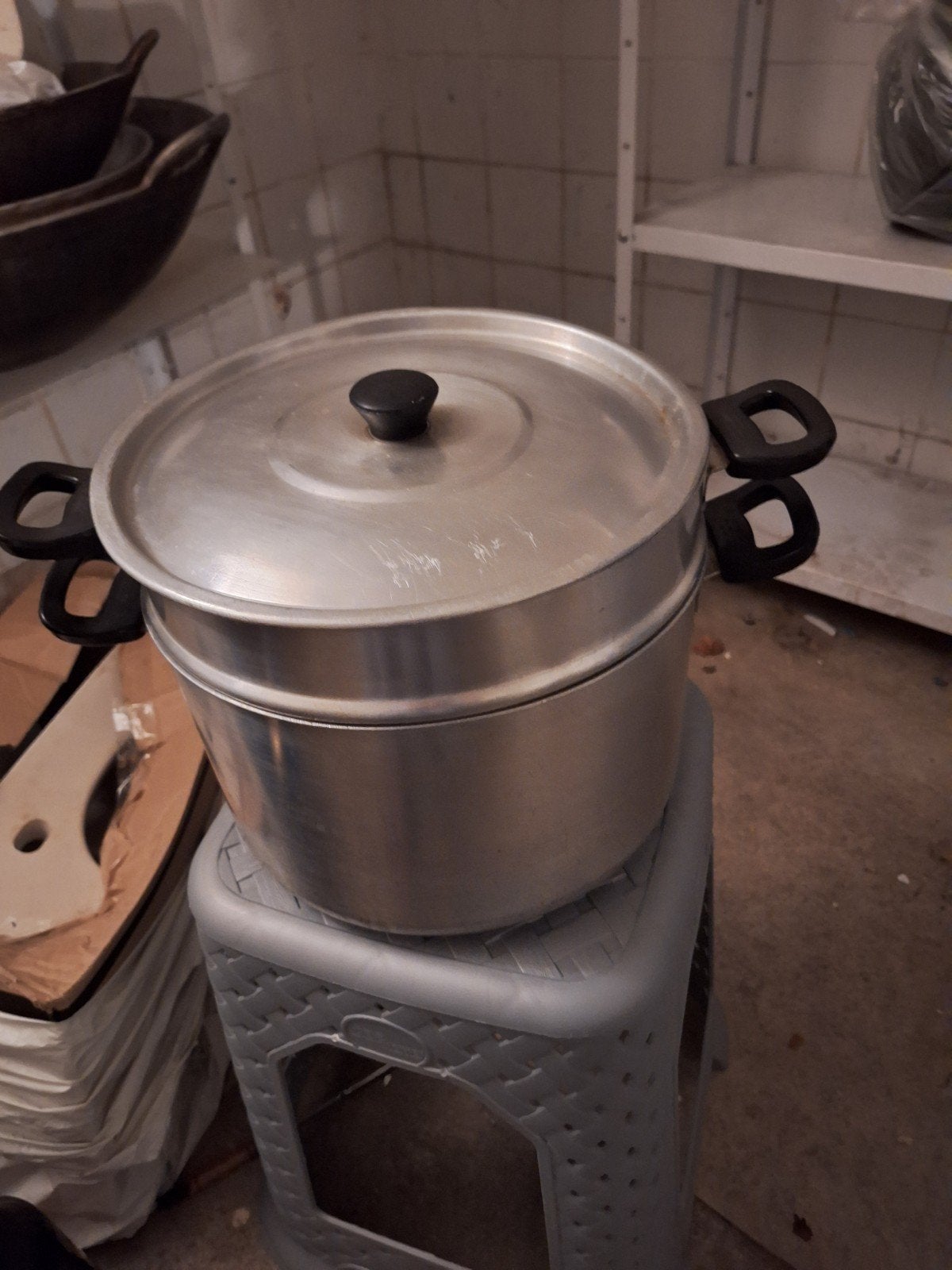 stoompan, Ophalen of Verzenden, Gebruikt, Aluminium