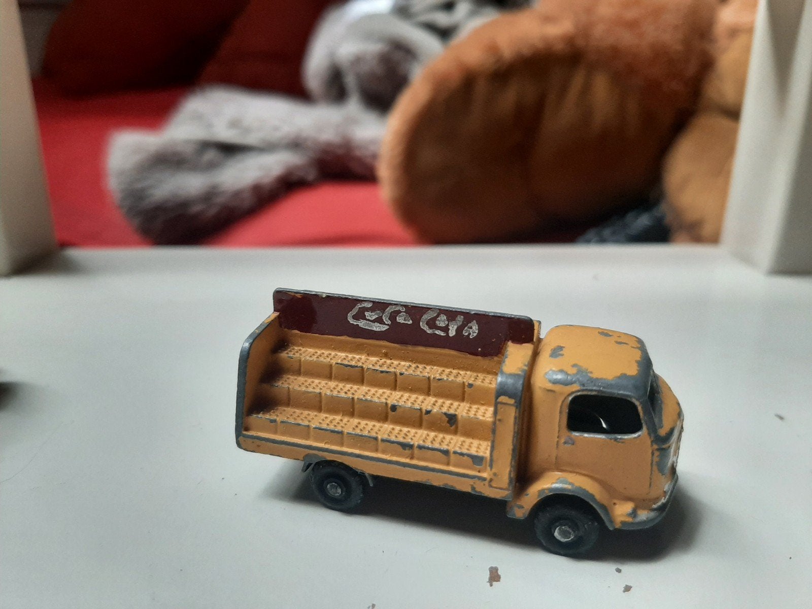 Vintage Lesney Matchbox Coca-Cola Vrachtwagen, Ophalen of Verzenden, Gebruikt