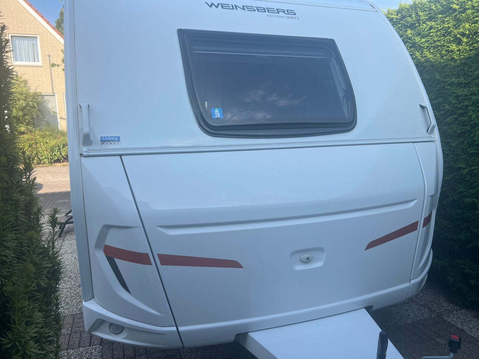Weinsberg 480 met airco,mover,luifel  een jaar oud, Overige merken, Particulier, 4 tot 5 meter, Tot en met 4