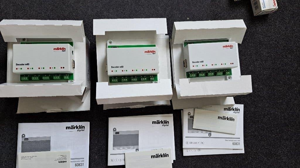 Marklin decoders 3 stuks 60831, Hobby en Vrije tijd, Ophalen, Wisselstroom, Overige typen, Zo goed als nieuw