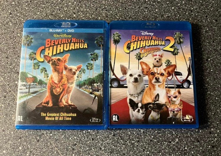 Beverly Hills Chihuahua 1+2 - Blu-ray, Ophalen of Verzenden, Zo goed als nieuw, Blu-ray, Kinderen en Jeugd