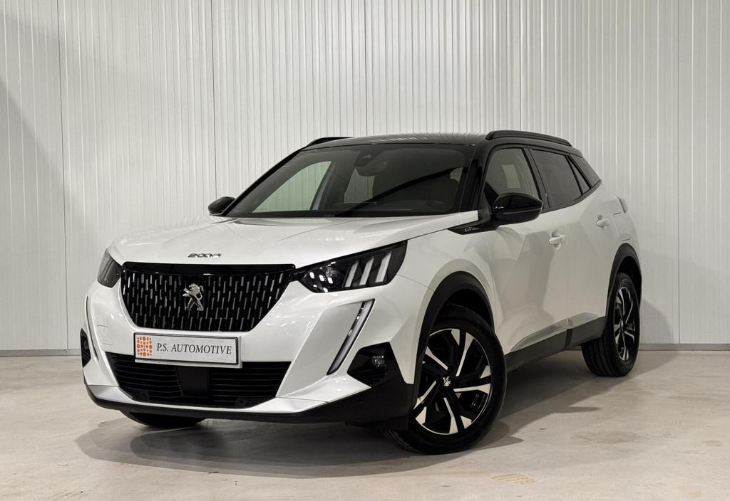 Peugeot 2008 1.2 PureTech GT Line|360 CAMERA|CARPLAY|LANE AS, Gebruikt, Zwart, 4 cilinders, Met garantie (alle)