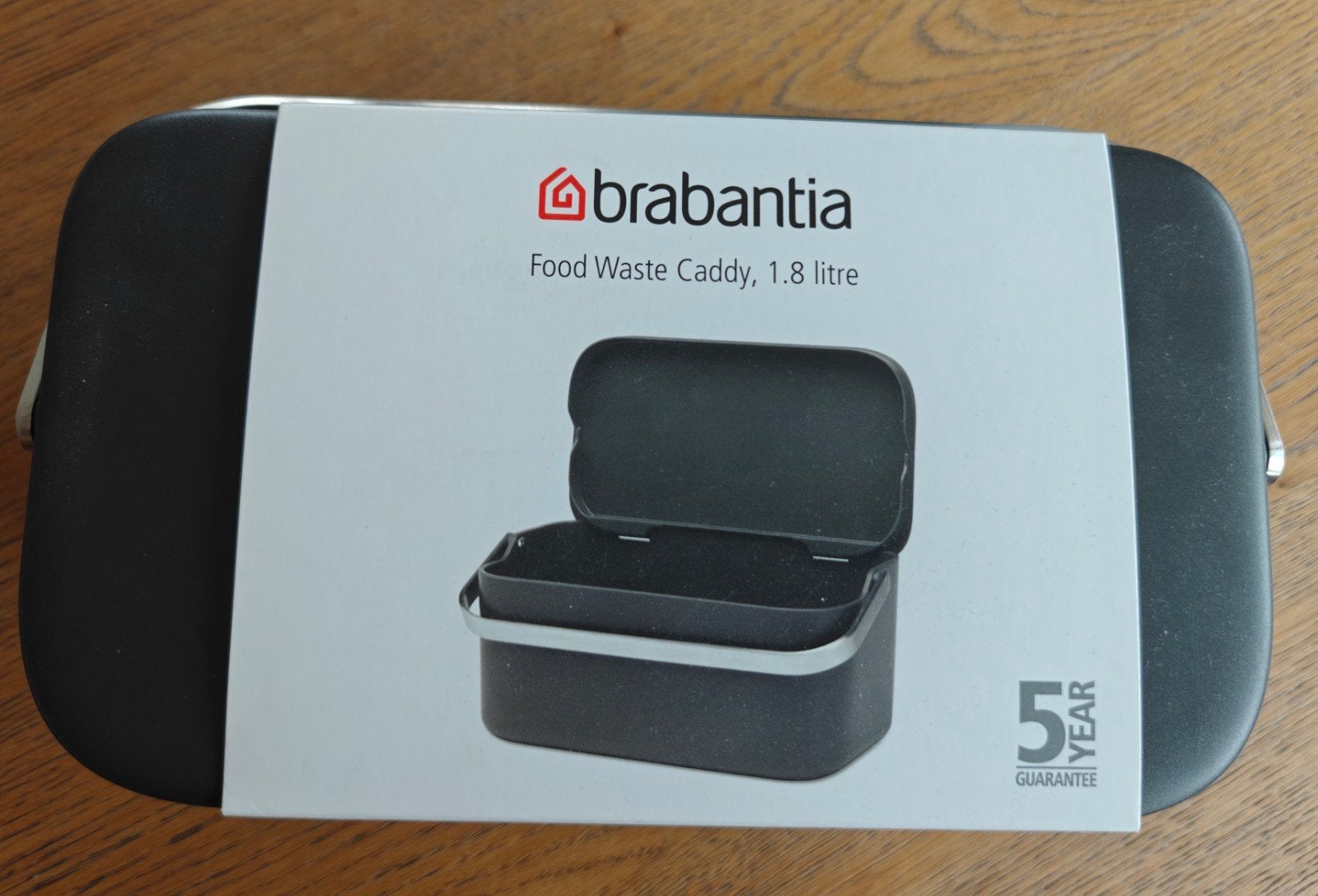 Brabantia Food Waste Caddy bakje 1.8 liter - Nieuw in doos, Overige typen, Kunststof, Nieuw, Ophalen of Verzenden