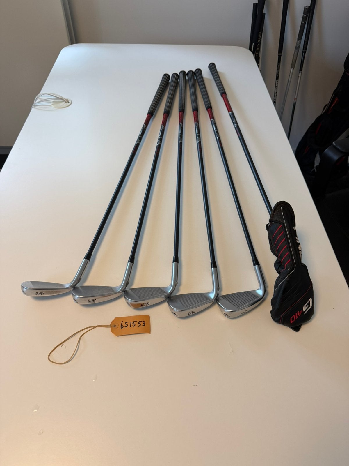 Ping G410 SW-7 + hyb 5 - SR flex - Topstaat - test ok 6S1553, Ping, -, -, Ophalen of Verzenden