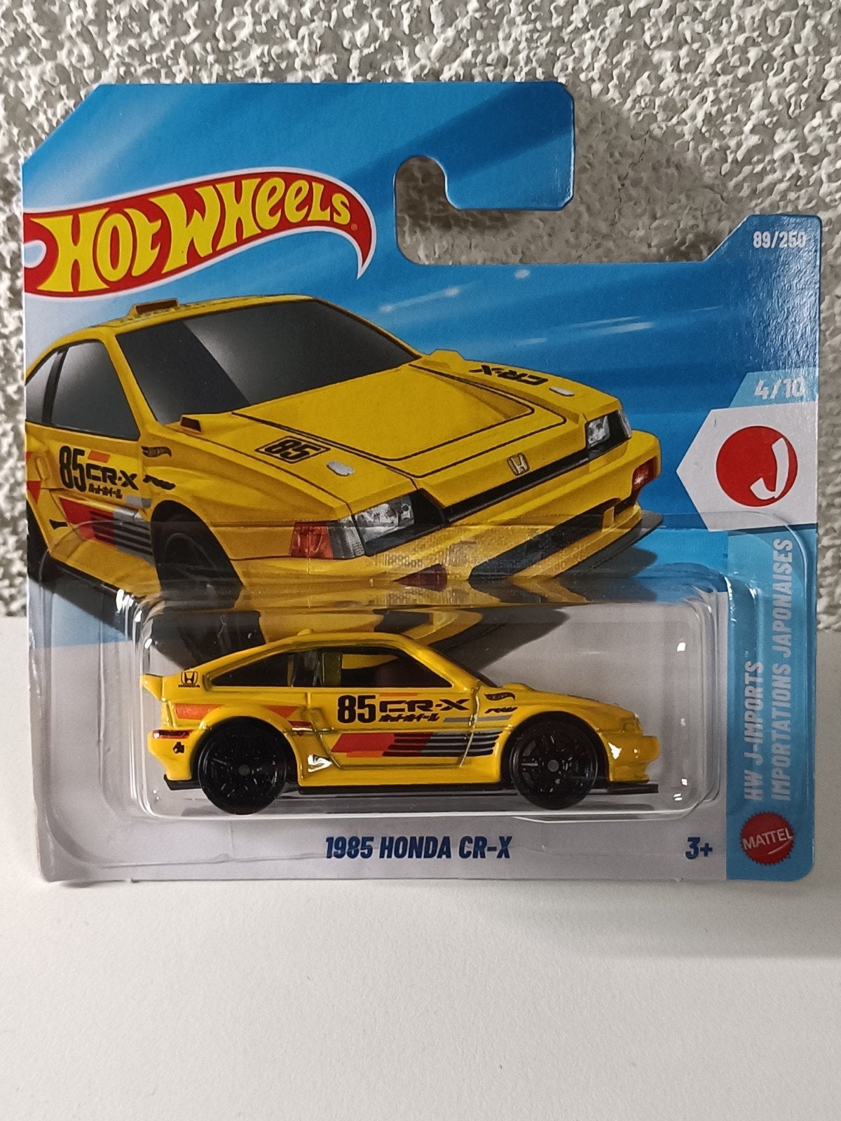 Hot Wheels 1985 Honda CR-X - Geel, Nieuw in Verpakking, Ophalen of Verzenden, Nieuw