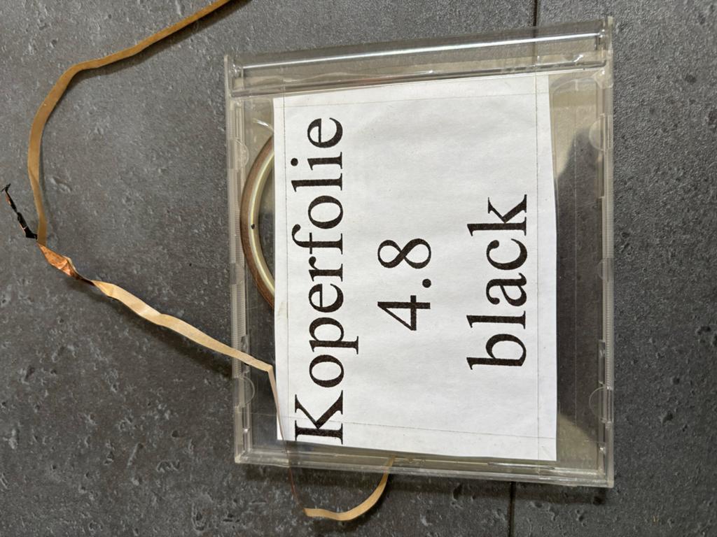 Koperfolie en tin, Ophalen, Gebruikt, Koper of Messing