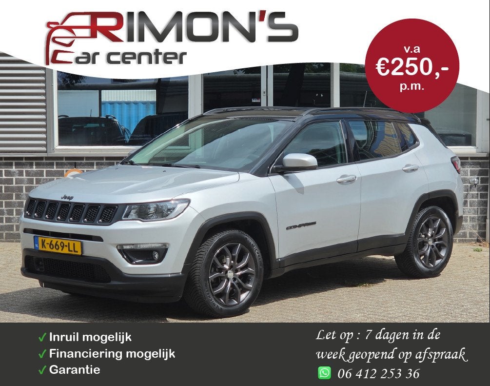 Jeep Compass 1.3T Night Eagle Liberty Edition Camera Carplay, Auto's, Jeep, Bedrijf, Te koop, Compass, ABS, Achteruitrijcamera