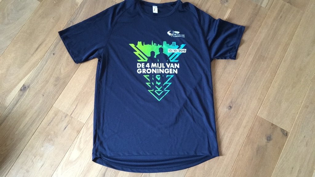 De 4 mijl van Groningen 2019 t-shirt maat L - nieuw, Ophalen of Verzenden, Nieuw, Zwart