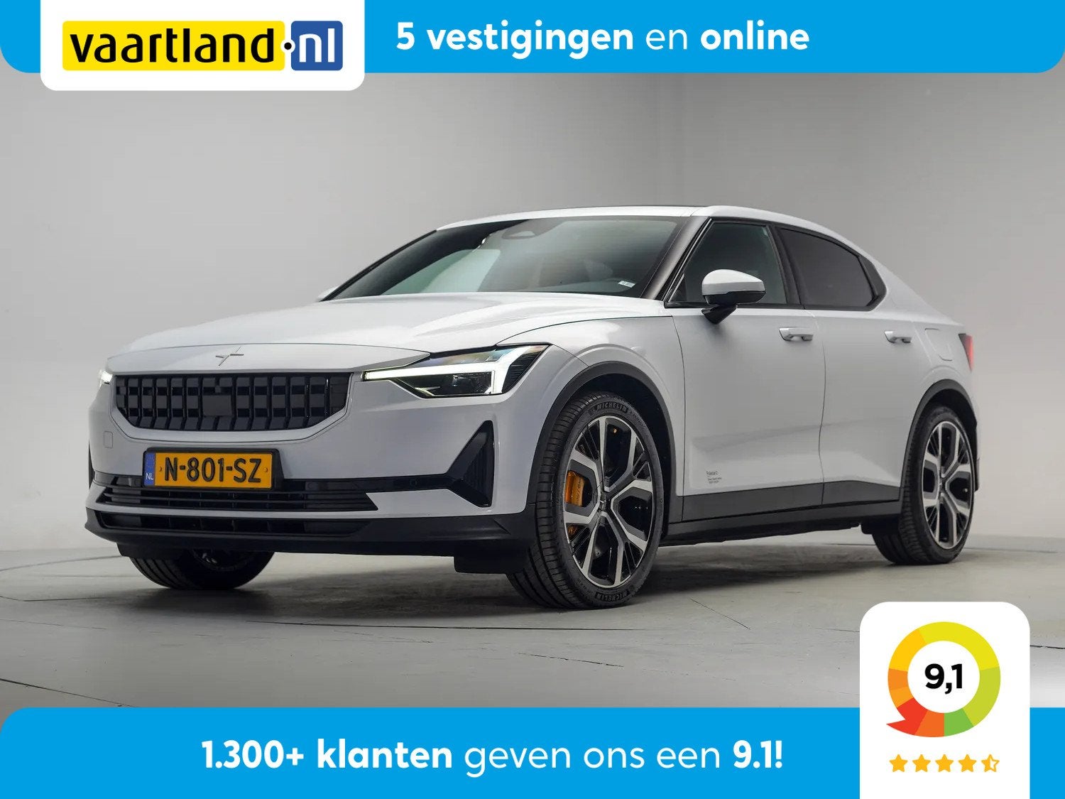 Polestar 2 Long Range Dual Motor Performance Pack 78kWh [ Pa, Auto's, Polestar 2, 0 cilinders, Gebruikt, Origineel Nederlands