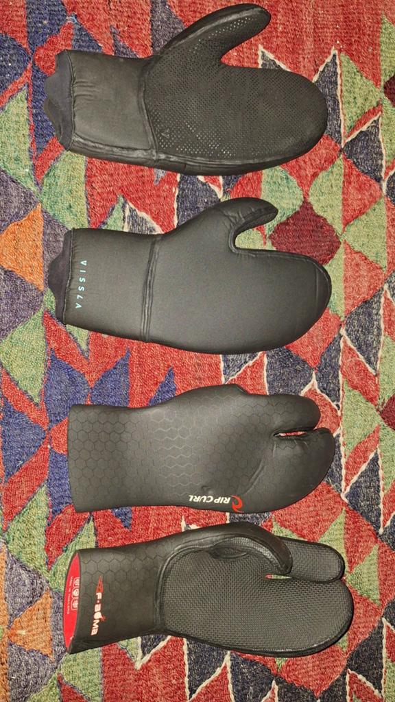 RIP CURL F BOMB & VISSLA XL Surfhandschoenen/Wanten, Ophalen of Verzenden, Gebruikt, Overige typen