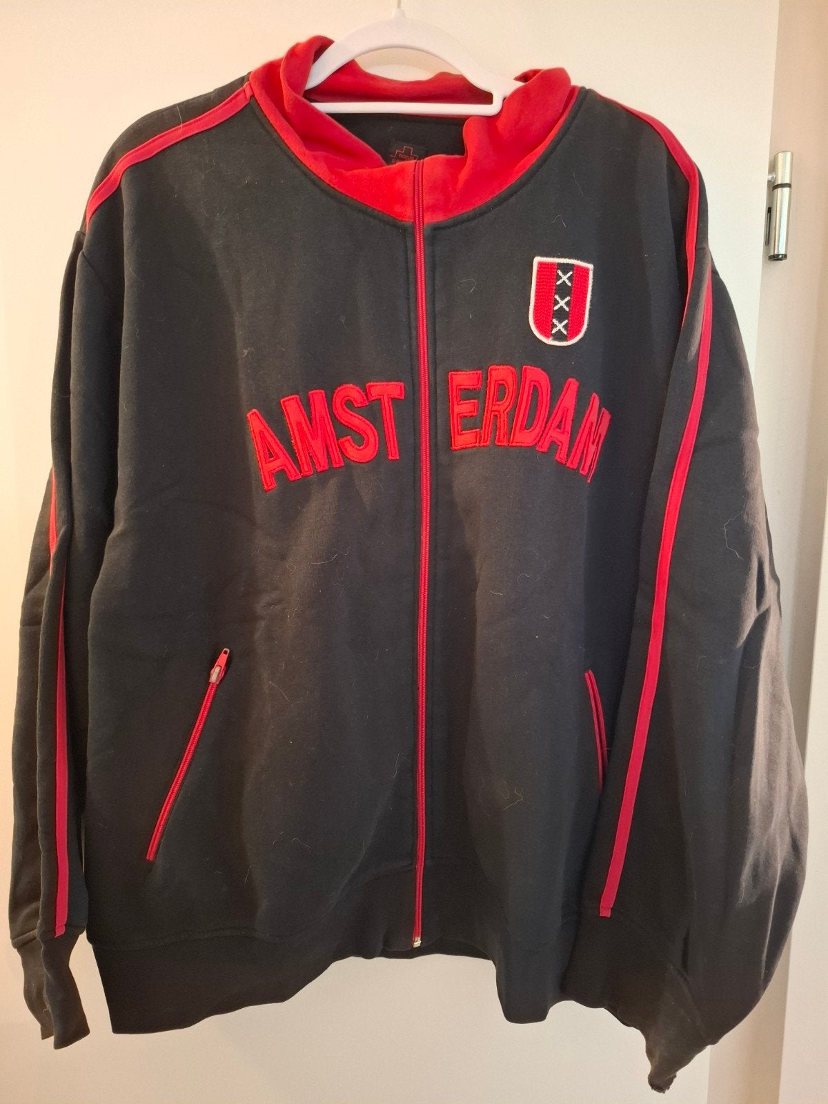Mokum Productions Amsterdam XXXL Vest Zwart Rood, Zwart, Overige maten, Ophalen of Verzenden, Zo goed als nieuw