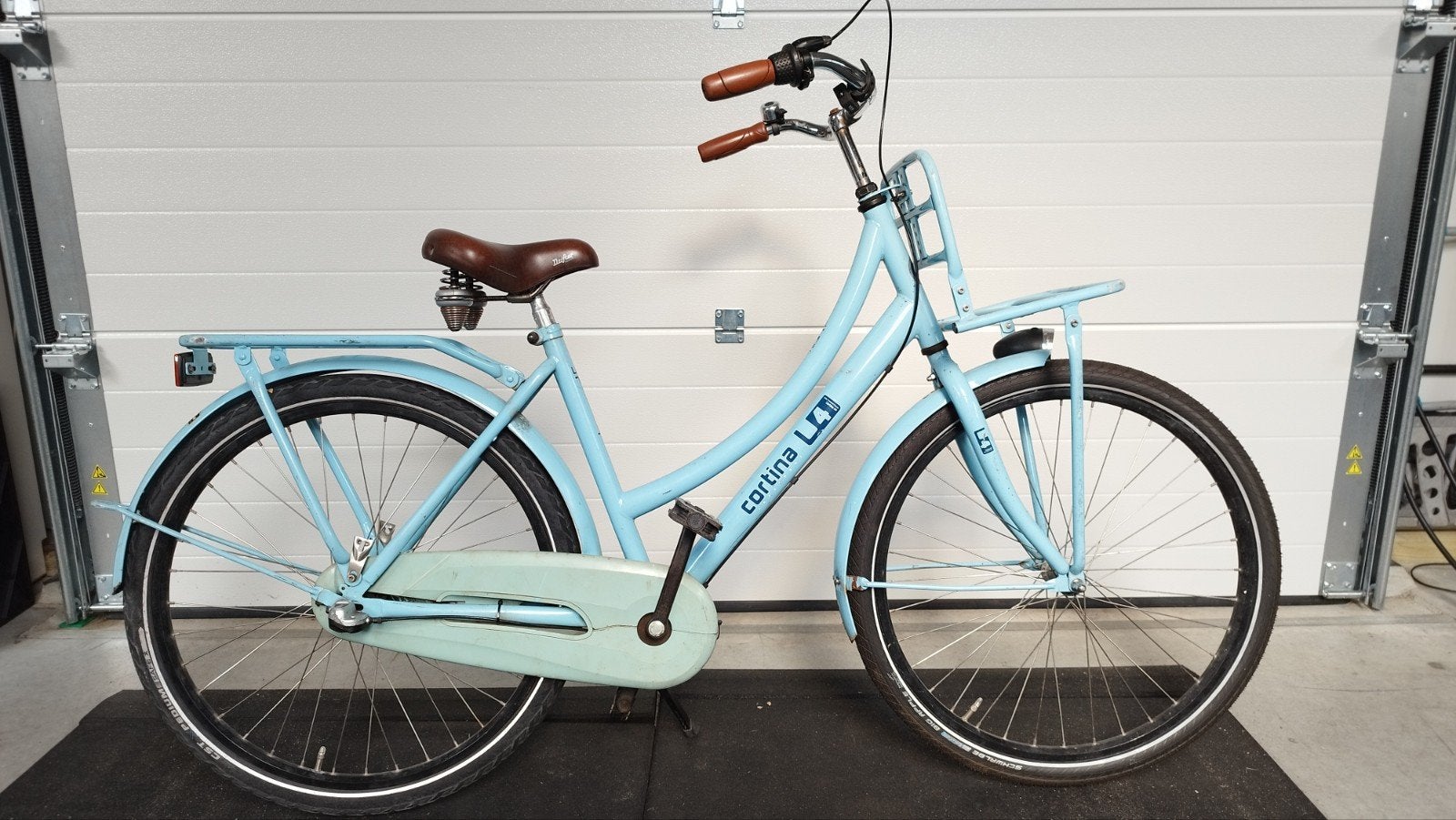 Cortina u 4 Damesfiets - Lichtblauw - Gebruikt, Overige merken, Terugtraprem, Gebruikt, Ophalen of Verzenden
